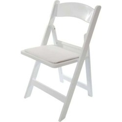 Resin Folding Chair - White