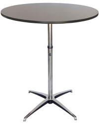 30 Round Adjustable Height Cocktail Bistro Table